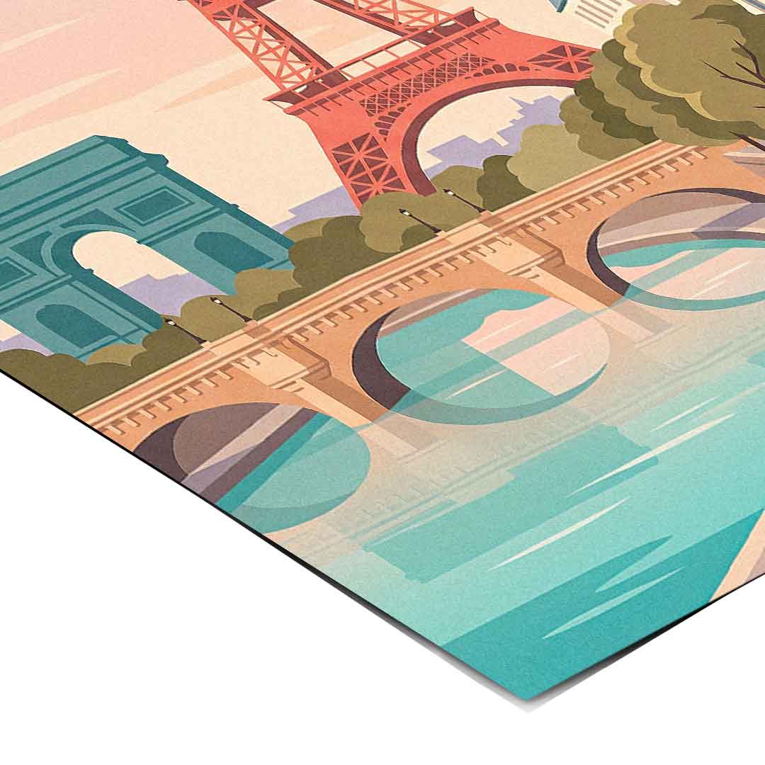 DOTCOMCANVAS Paris Poster Eckdetail