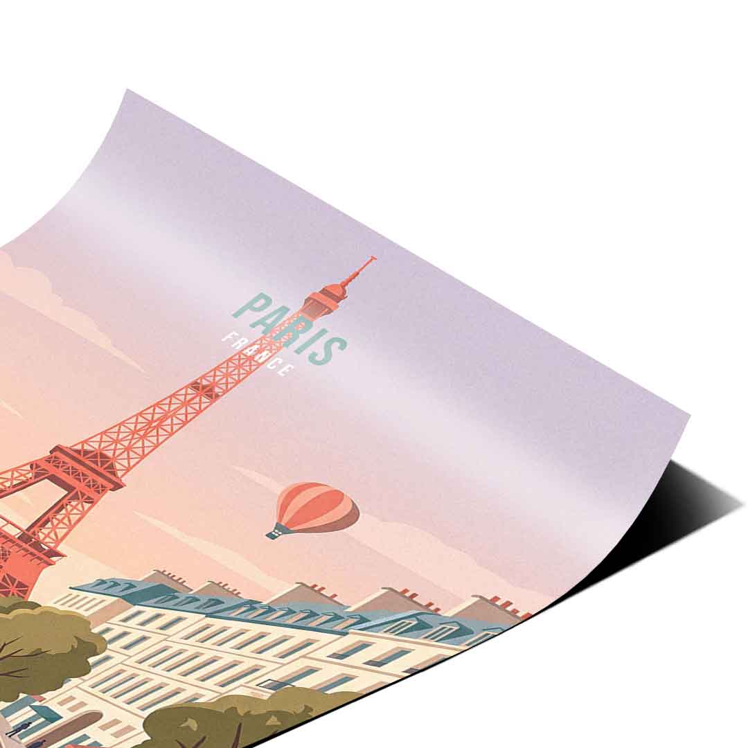 DOTCOMCANVAS Paris Poster Eckdetail 2