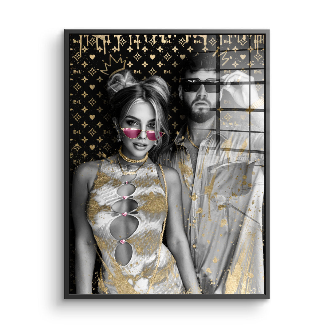 Unique piece - Couple Editable Art - Acrylic glass