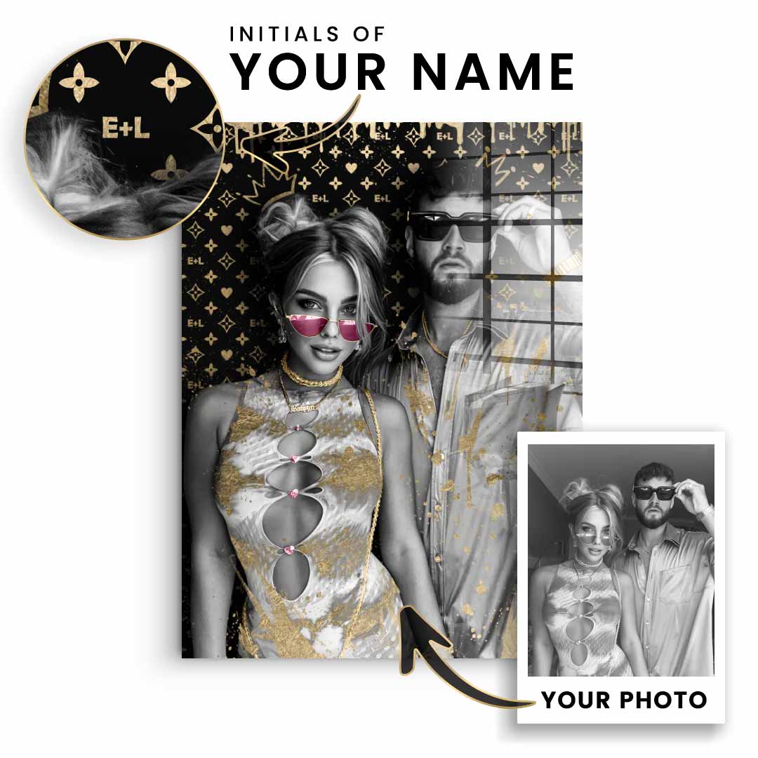 Unique piece - Couple Editable Art - Acrylic glass