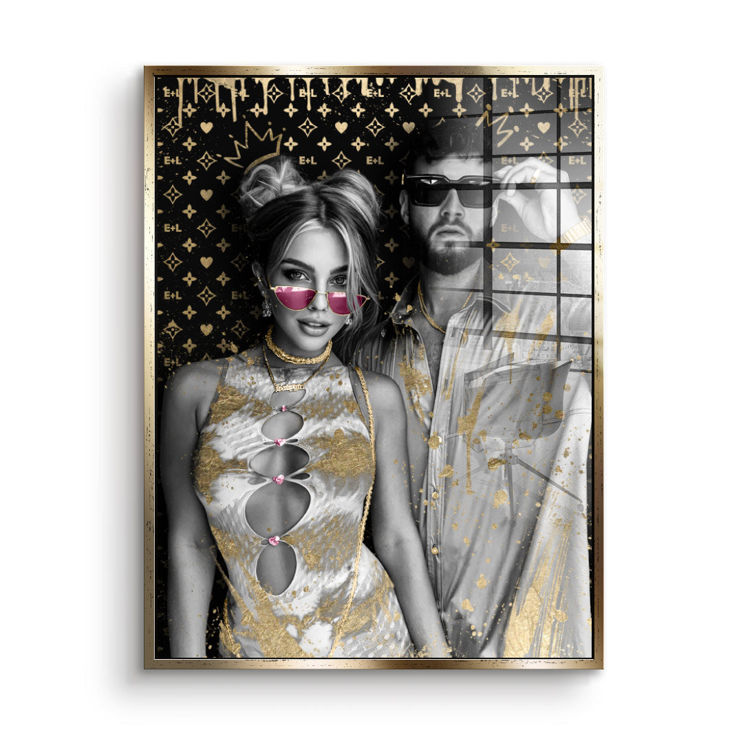 Unique piece - Couple Editable Art - Acrylic glass