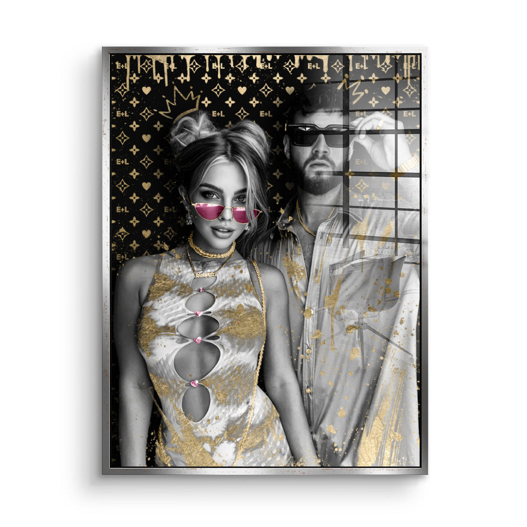 Unique piece - Couple Editable Art - Acrylic glass