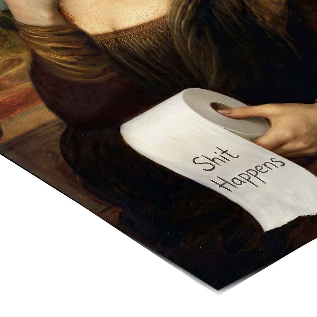 DOTCOMCANVAS Mona Lisa 1 for Toilett Poster Ecken-Detailansicht