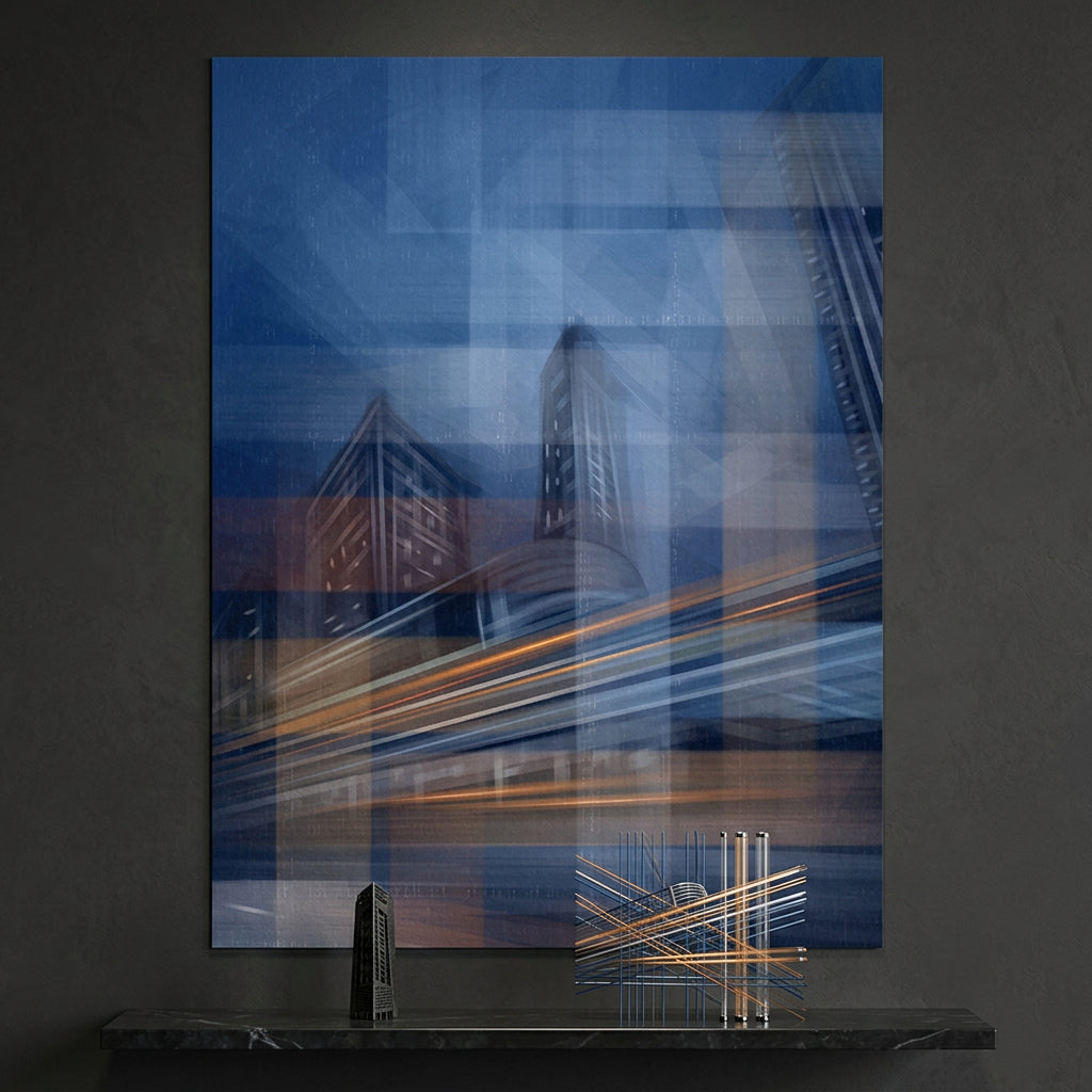 Moving City Glass - Poster Raum