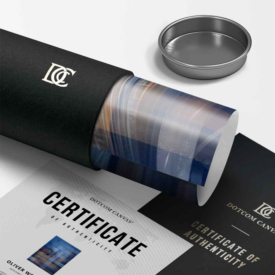 Moving City Glass - Poster Tube Roll