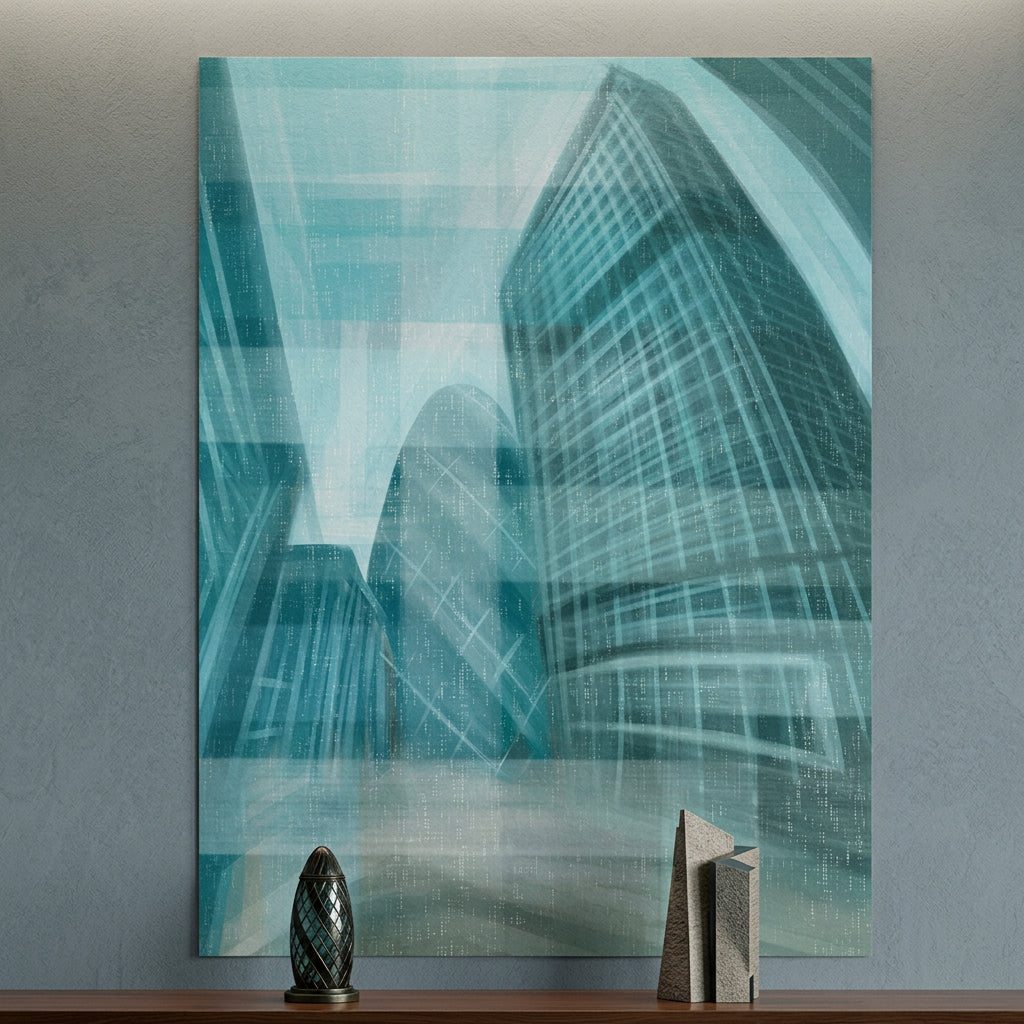 Shining City Pearl Glas - Poster Raum