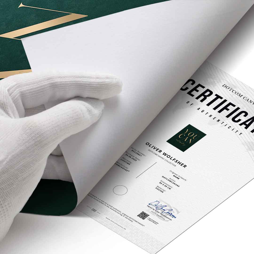YOU CAN Poster inklusive Echtheitszertifikat
