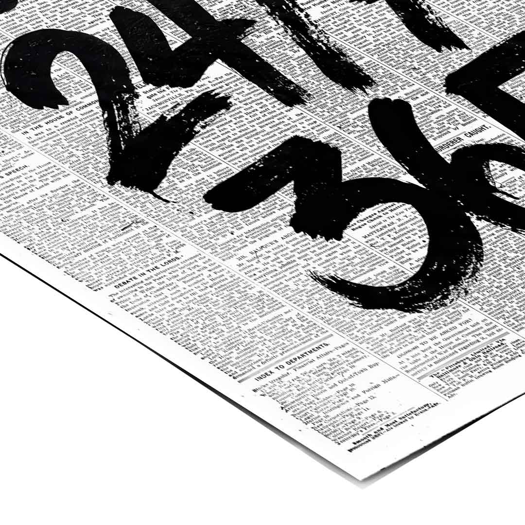 DOTCOMCANVAS Hustle 24/7 Poster Eckdetail