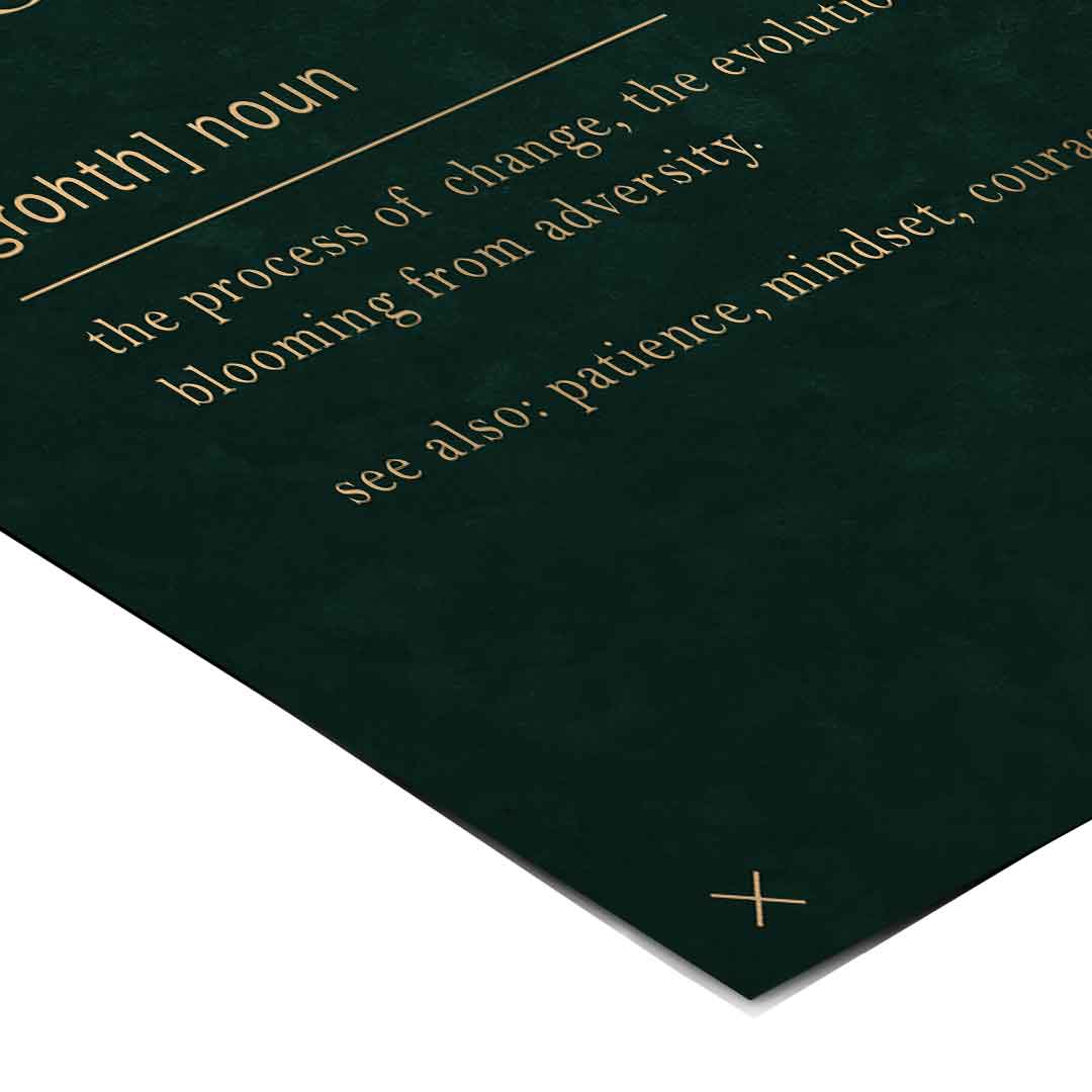 DOTCOMCANVAS Growth Poster Eck-Detailansicht