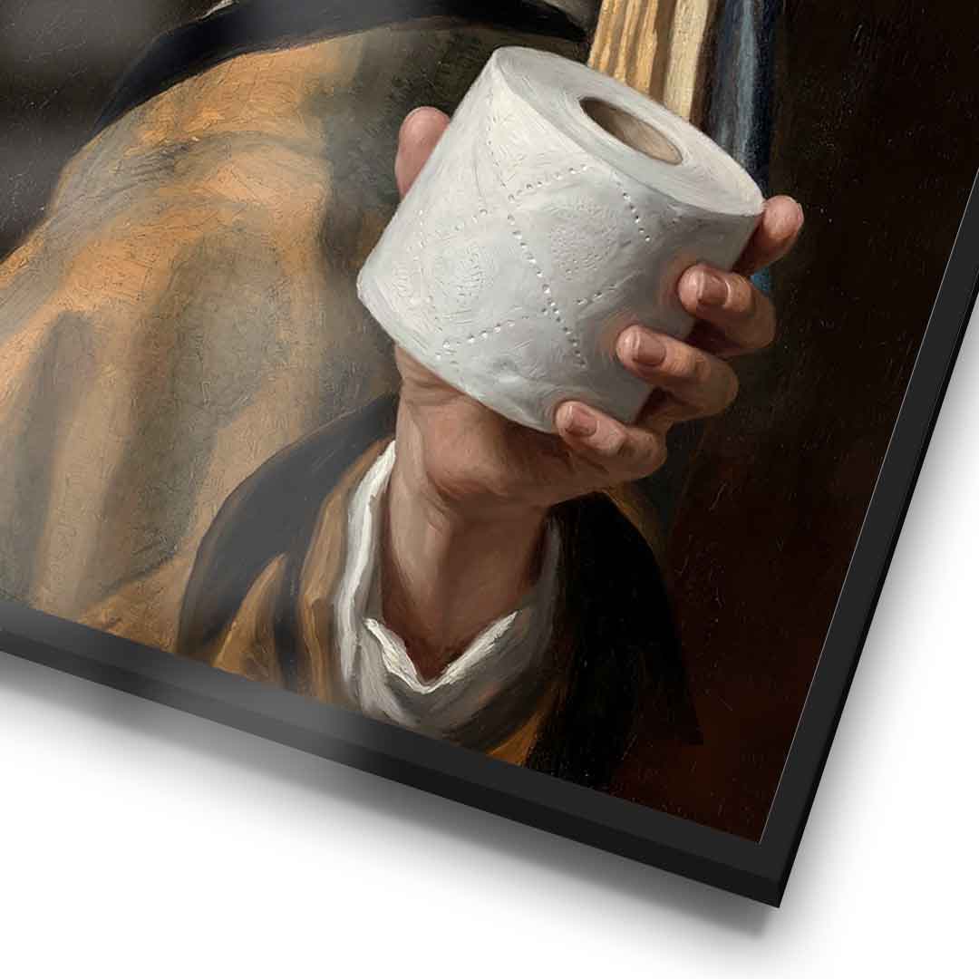 DOTCOMCANVAS Classic Painting for Toilett Poster Detail im Rahmen