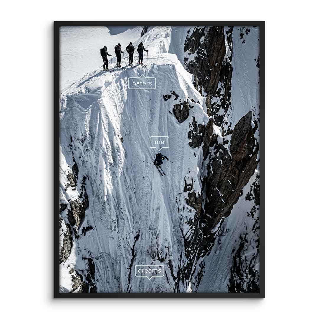 DOTCOMCANVAS Me & Dreams Poster – Rahmenansicht Front