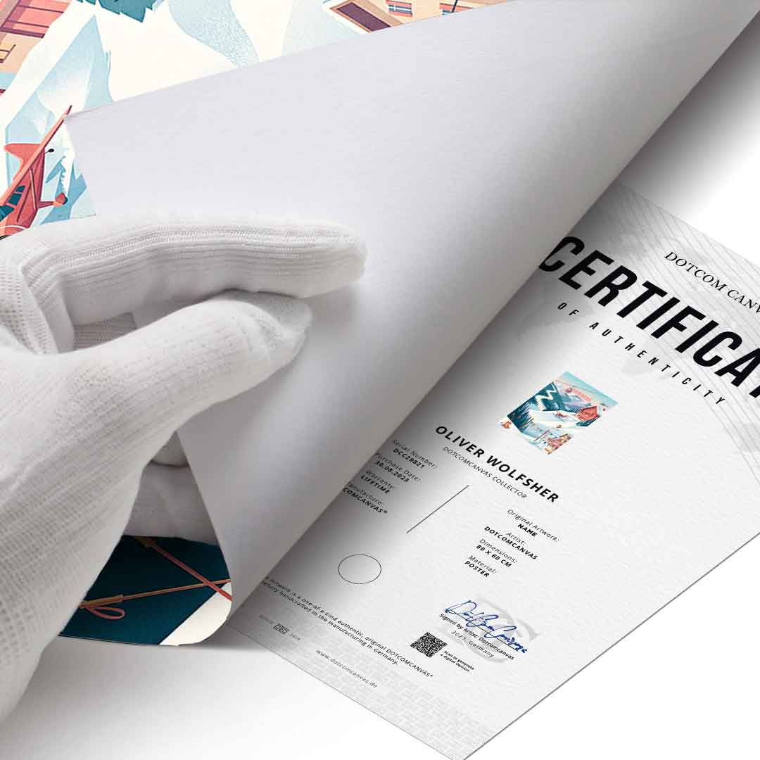 Courchevel Poster Zertifikat