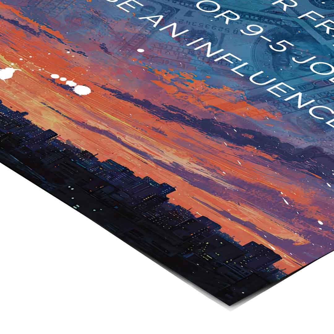 DOTCOMCANVAS Too shy to be Poster Eckdetail