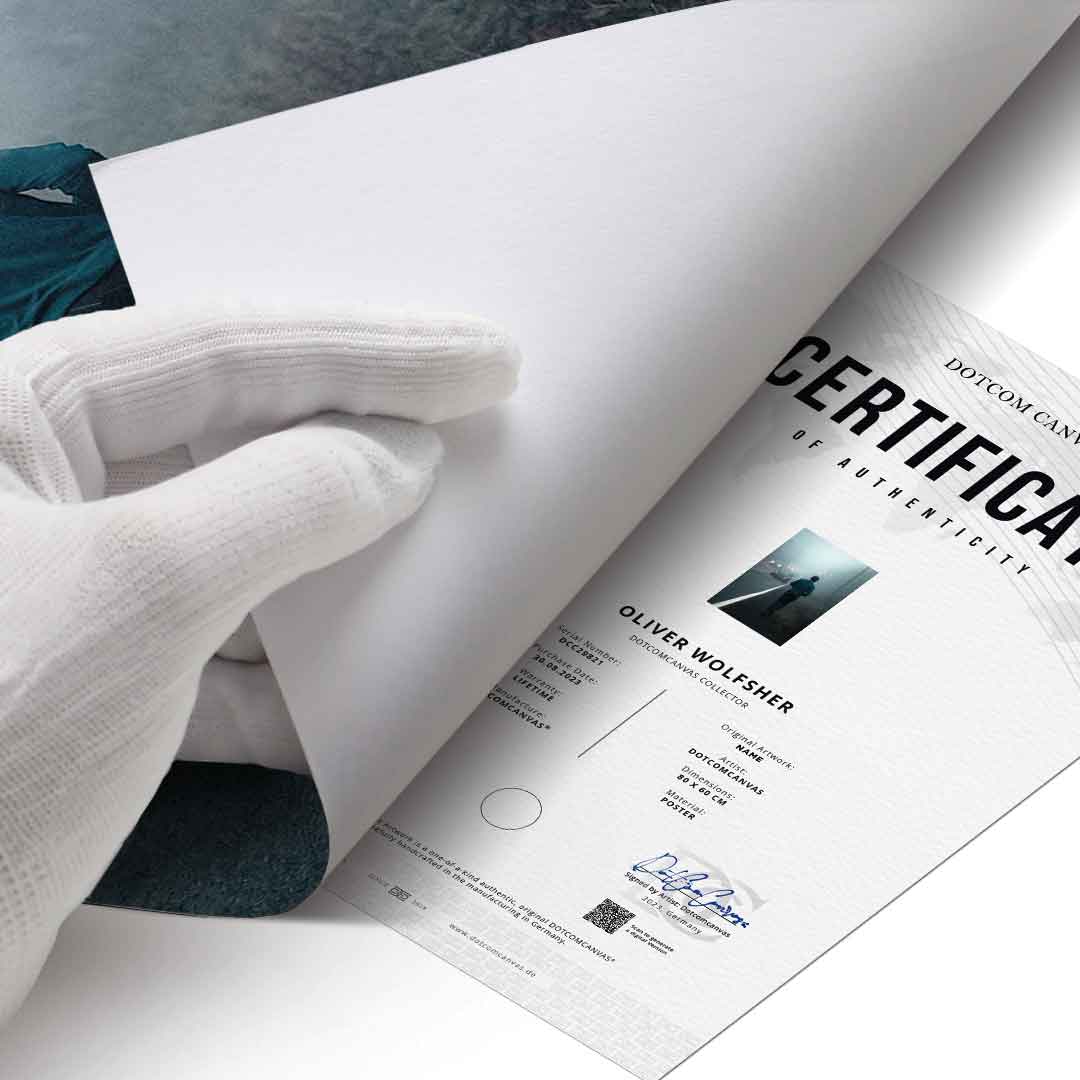 Echtheitszertifikat Poster Hustle & Excuses