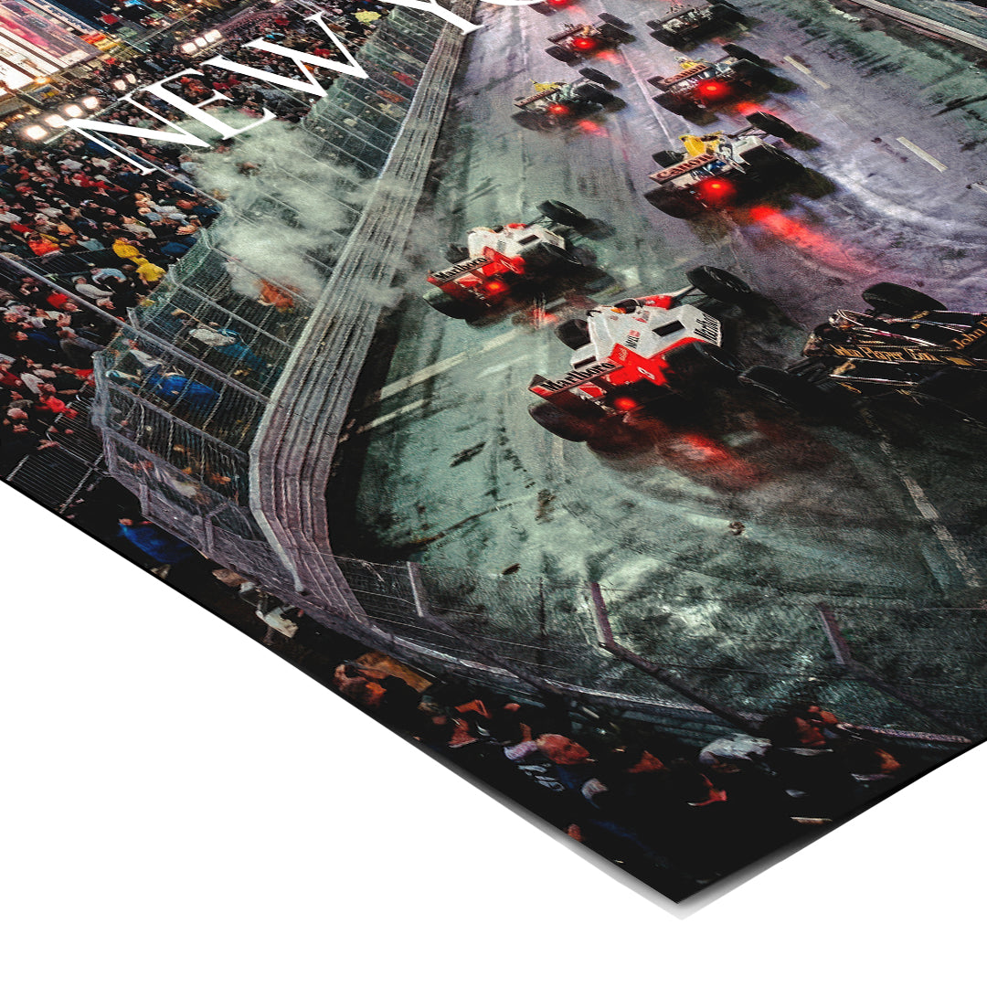 DOTCOMCANVAS New York F1 Poster Ecke Detail