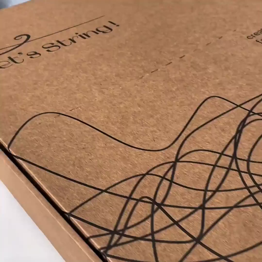 Load video: String Art DIY Kit: Artwork to create yourself with app instructions