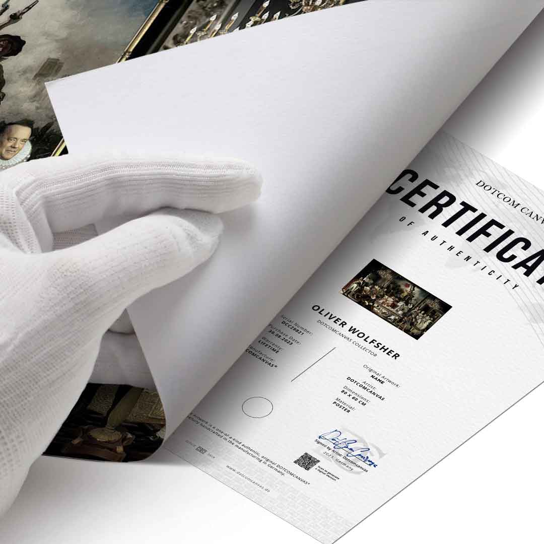 Poster Echtheitszertifikat