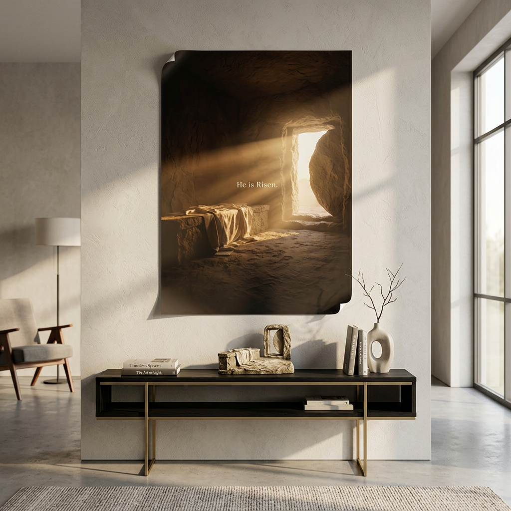 He is Risen Poster Interior