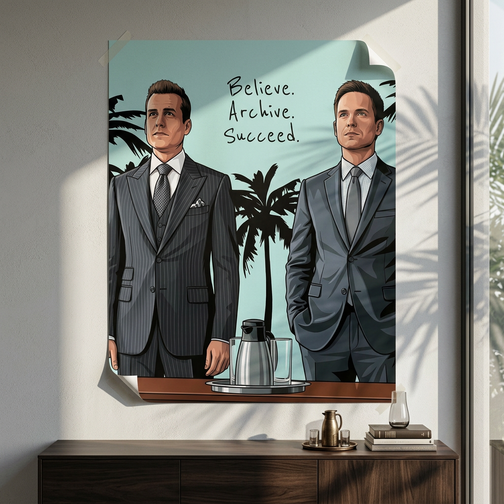Believe Achieve Succeed - Poster Room mockup