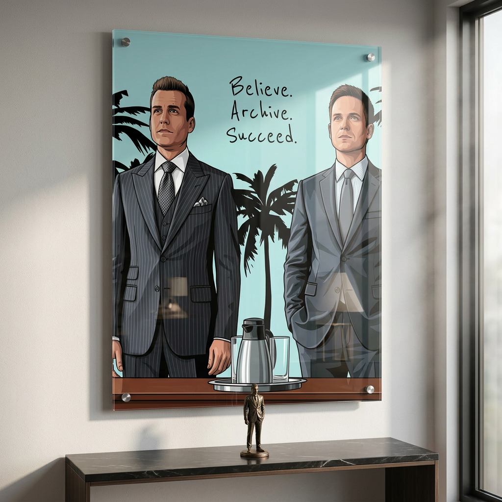 Believe Achieve Succeed - Acryl Room mockup