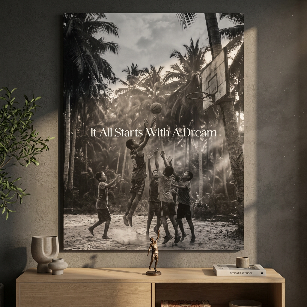 DOTCOMCANVAS 3629 Canvas Raum-Mockup S&W