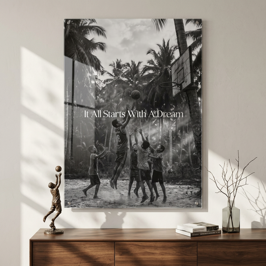 DOTCOMCANVAS 3629 Acrylglas Raum-Mockup S&W