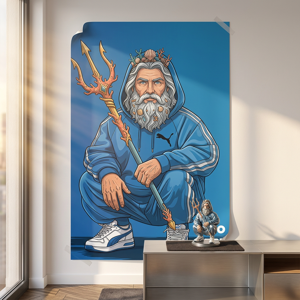 Poseidon Swag Poster Raumansicht