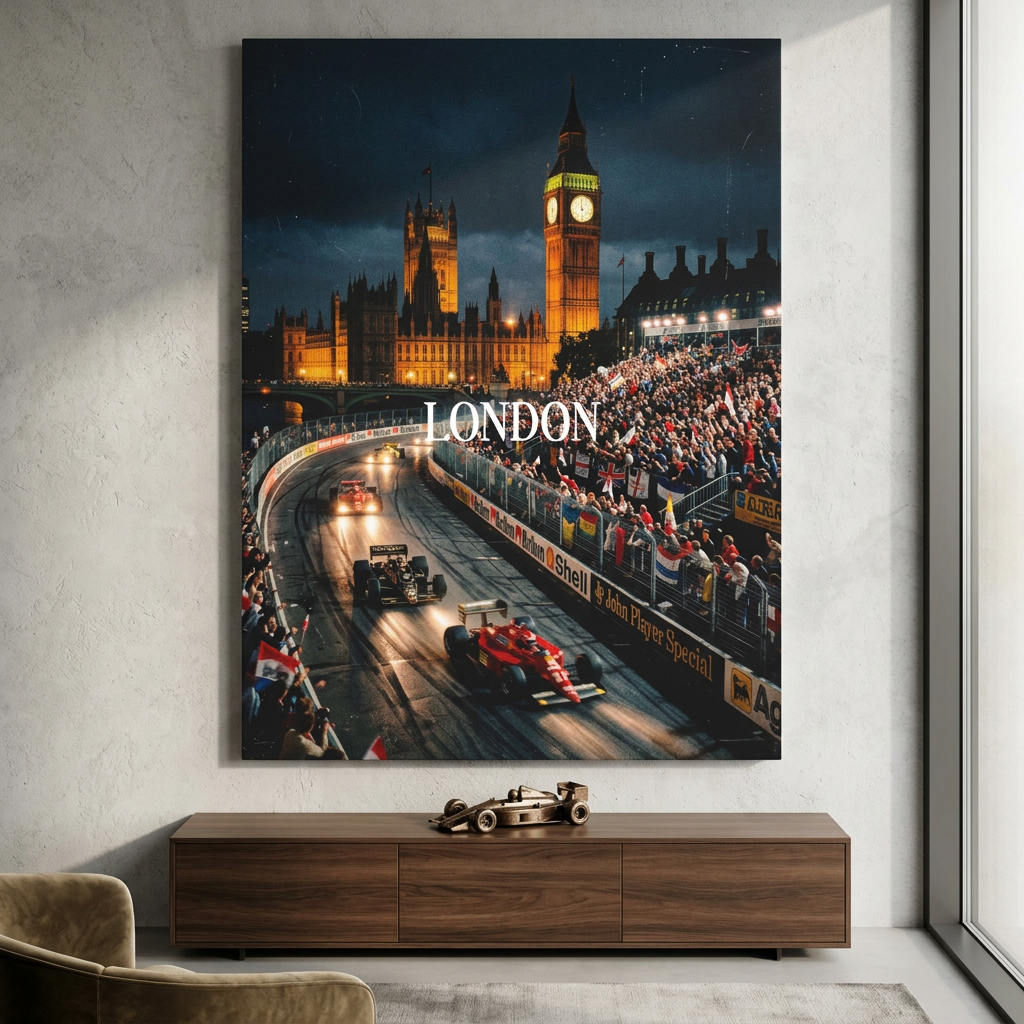 London F1 - Canvas Room mockup