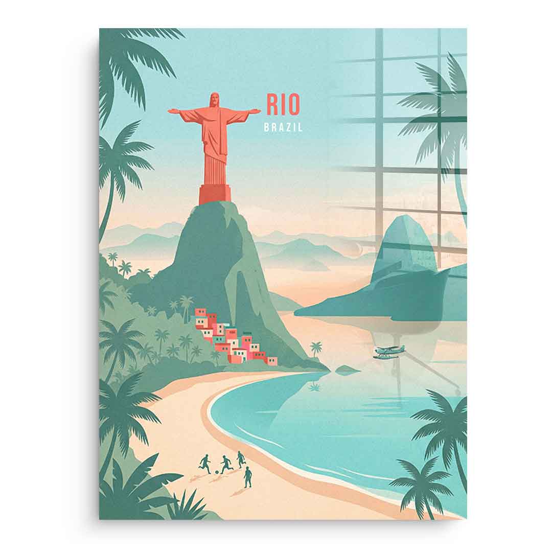 DOTCOMCANVAS Rio Acrylglasbild Vorderansicht ohne Rahmen