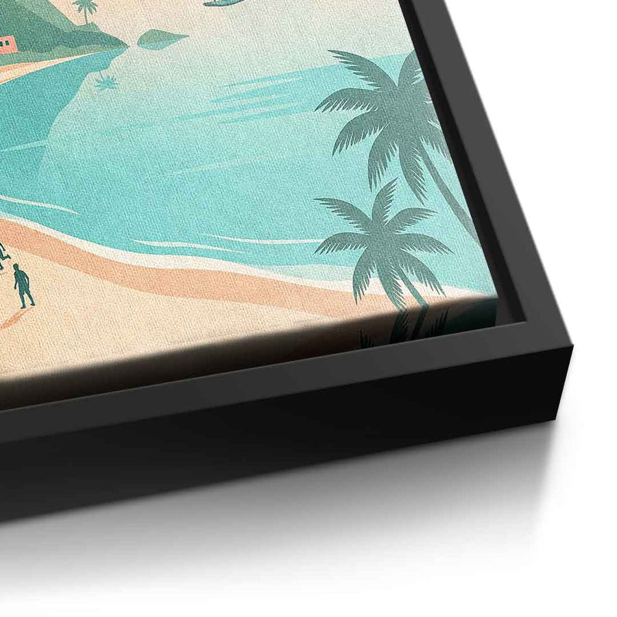 DOTCOMCANVAS Rio Leinwandbild Vorderansicht ohne Rahmen