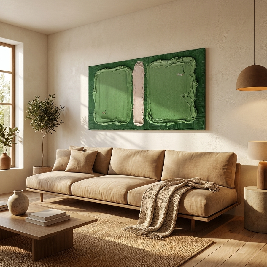 DOTCOMCANVAS Play Tennis Leinwandbild Raumansicht Wohnambiente