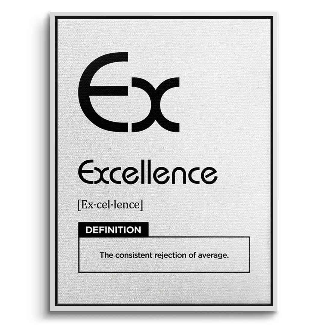 DOTCOMCANVAS® Excellence (Ex) Leinwandbild Version Weiß – Vorderansicht Weißer Rahmen