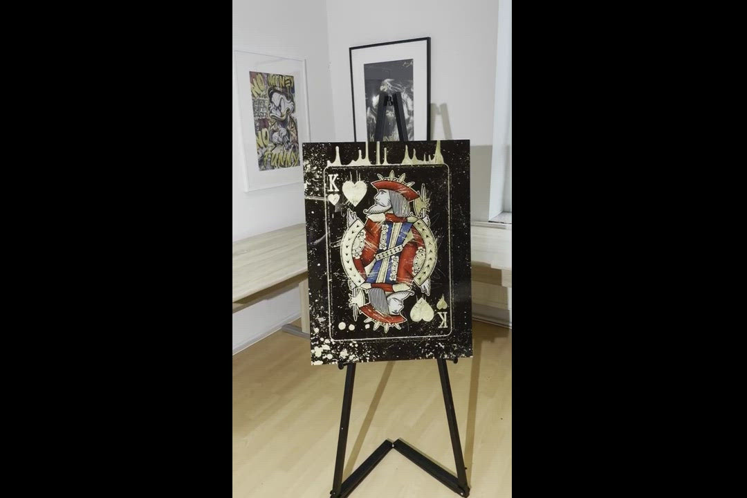 Load video: King Card - gold leaf