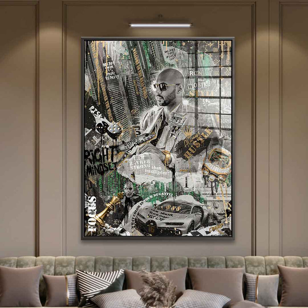 Andrew Tate V1 Acrylglasbild – Ansicht 2