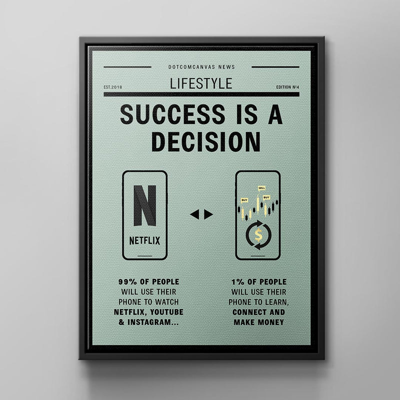 SUCCESS IS A DECISION