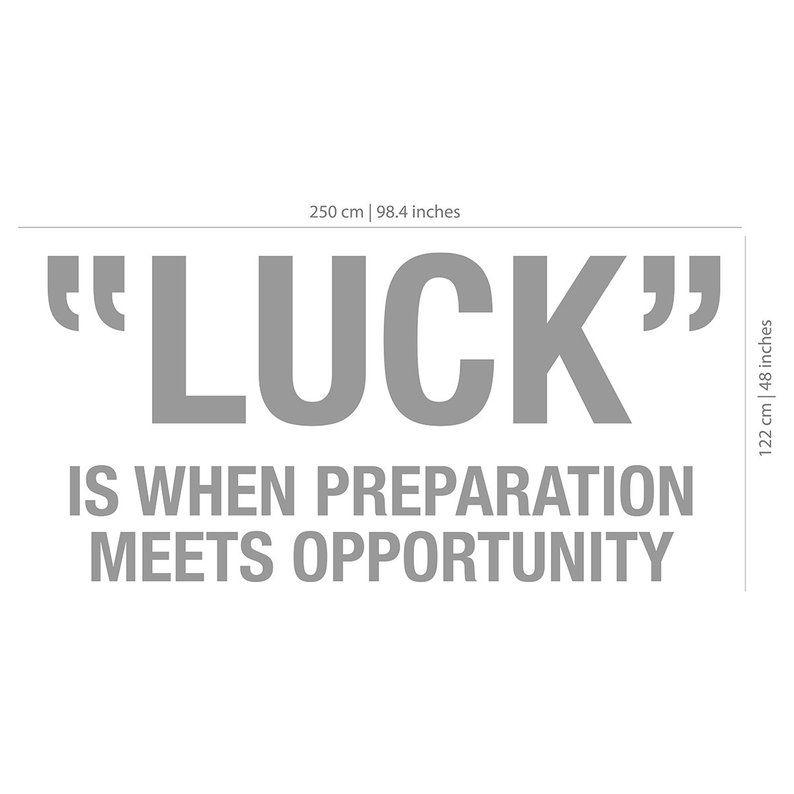 Luck is