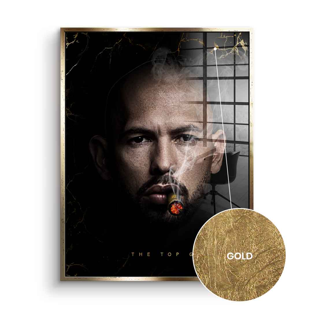 Andrew Tate V3 The Top G - Blattgold