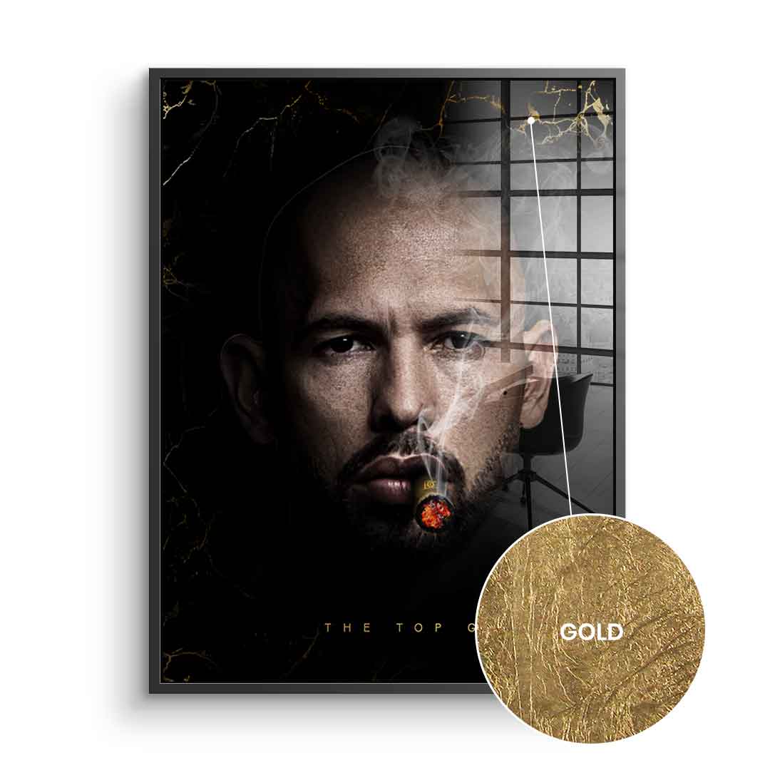 Andrew Tate V3 The Top G - Blattgold