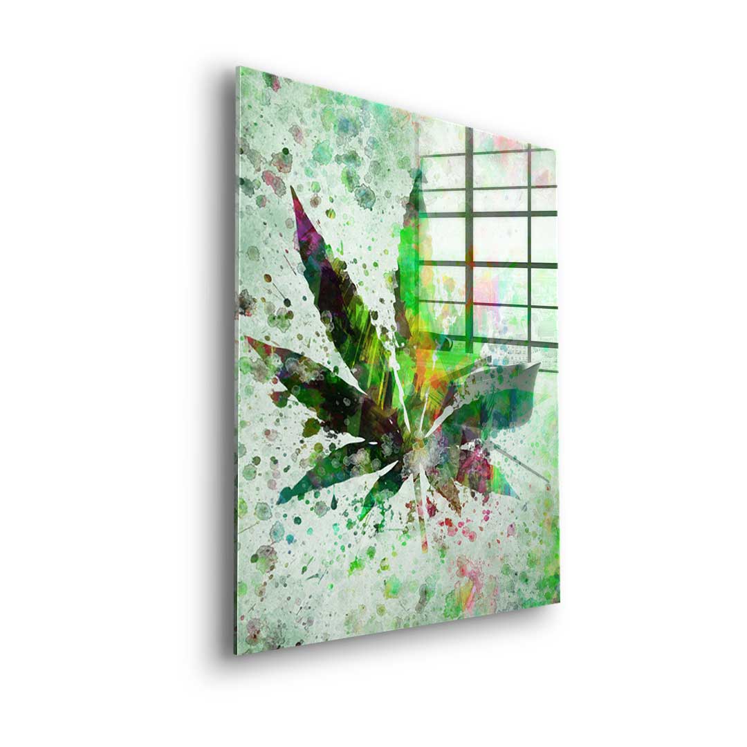 Cannabis Painting - Acrylglas