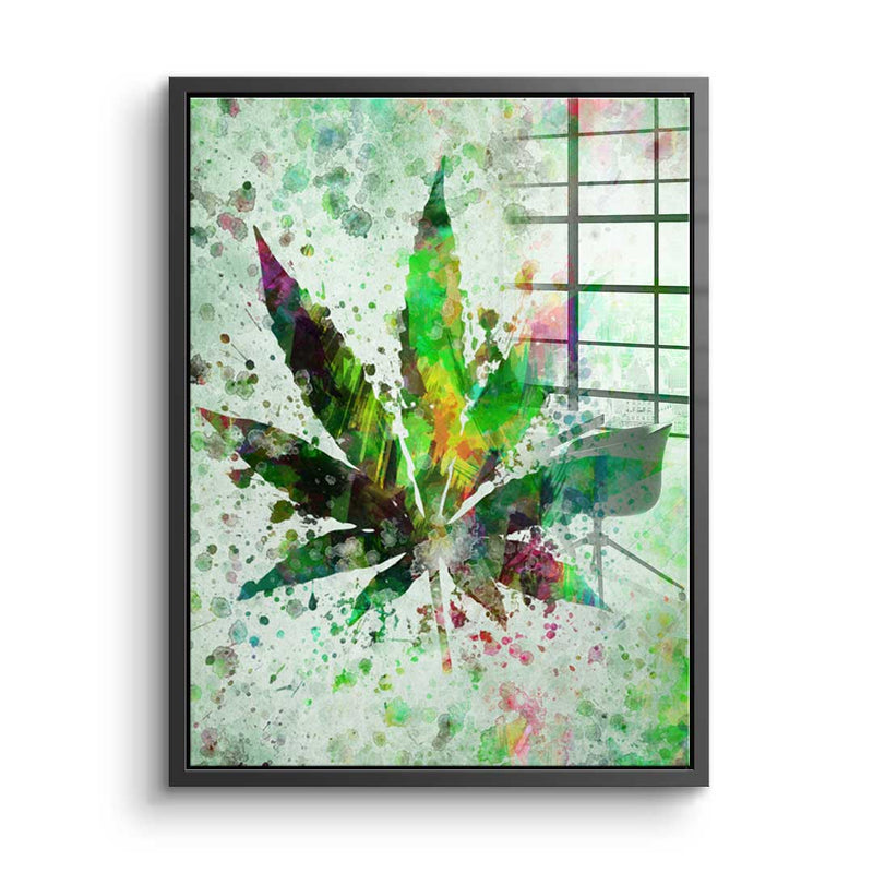 Cannabis Painting - Acrylglas