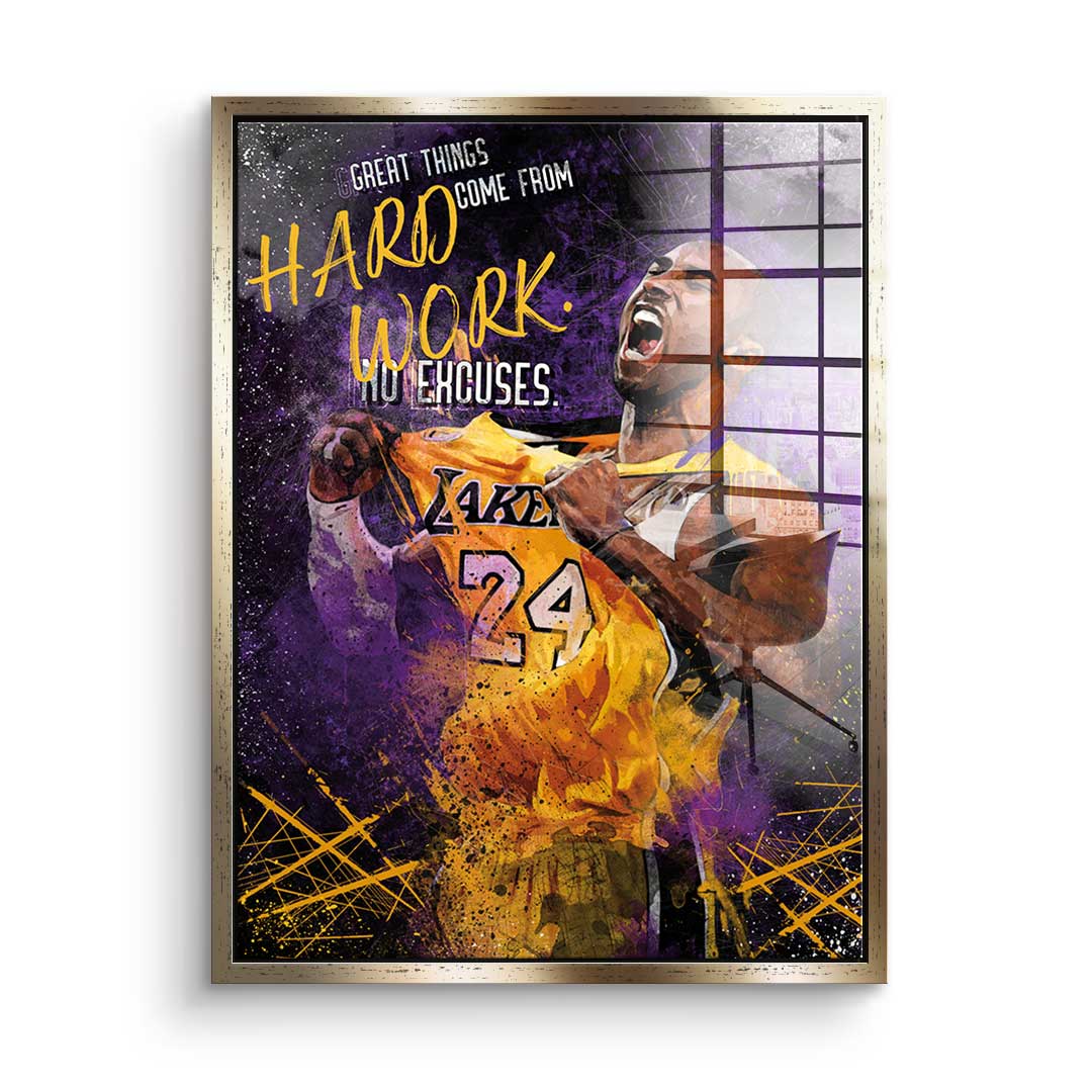 Great things come from hard work - Acrylglas