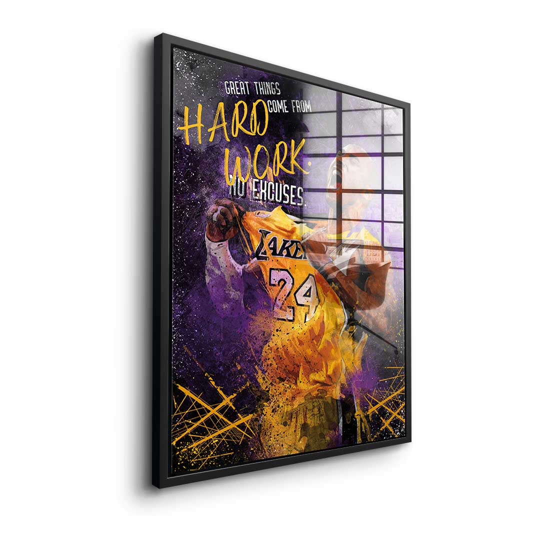 Great things come from hard work - Acrylglas