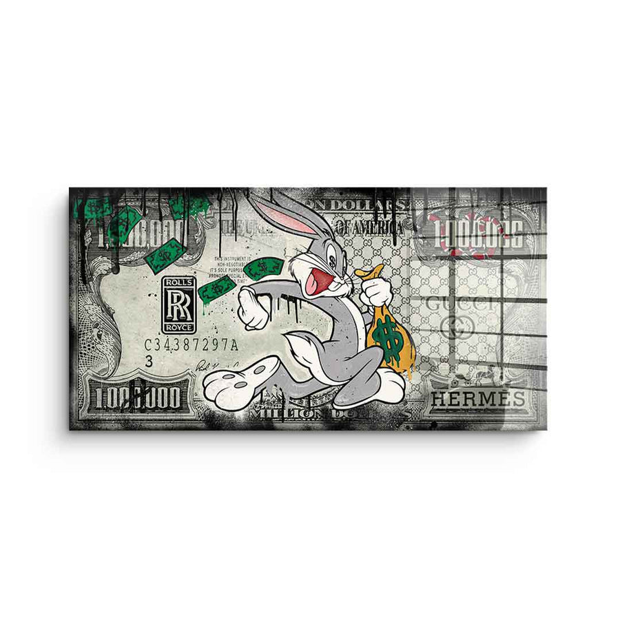FAST BUNNY - Acrylic glass – front