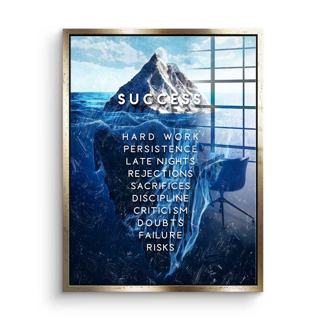 Iceberg of success - acrylic glass