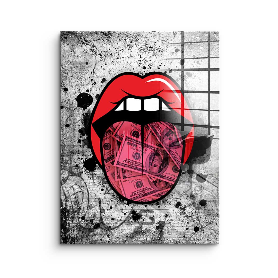 Graffiti Kiss - Acrylglas