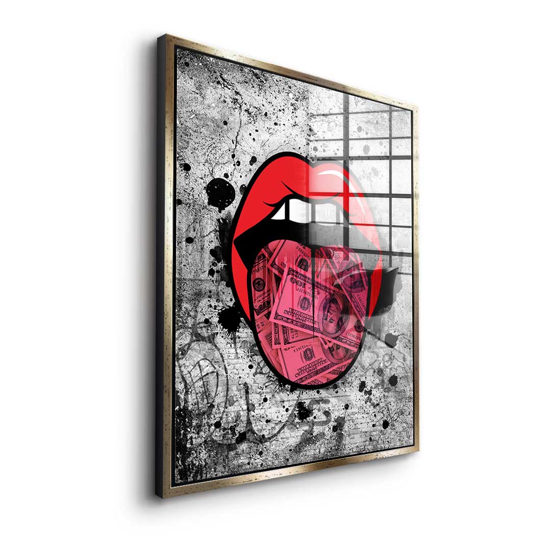 Graffiti Kiss - Acrylglas