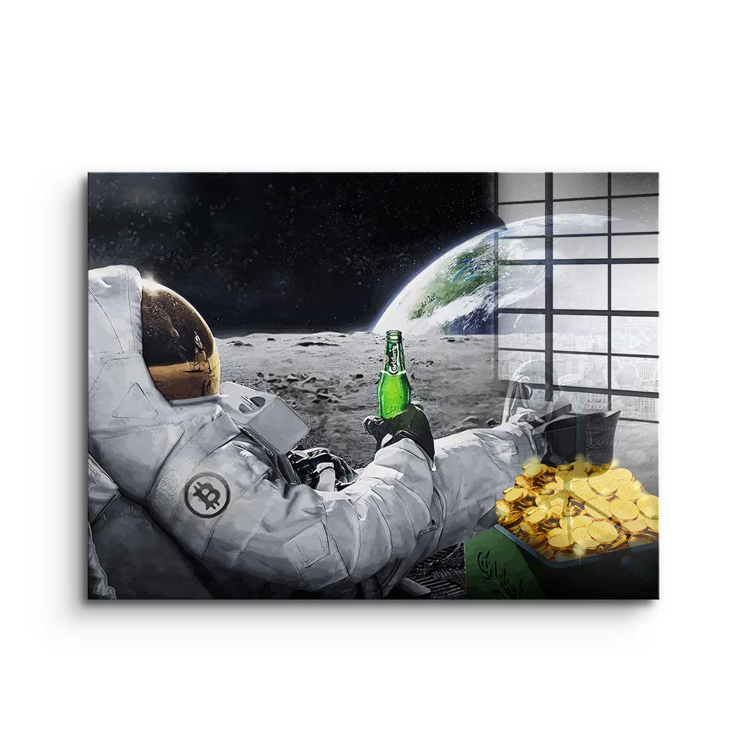 Bitcoin Astronaut Lifestyle - Acrylglas