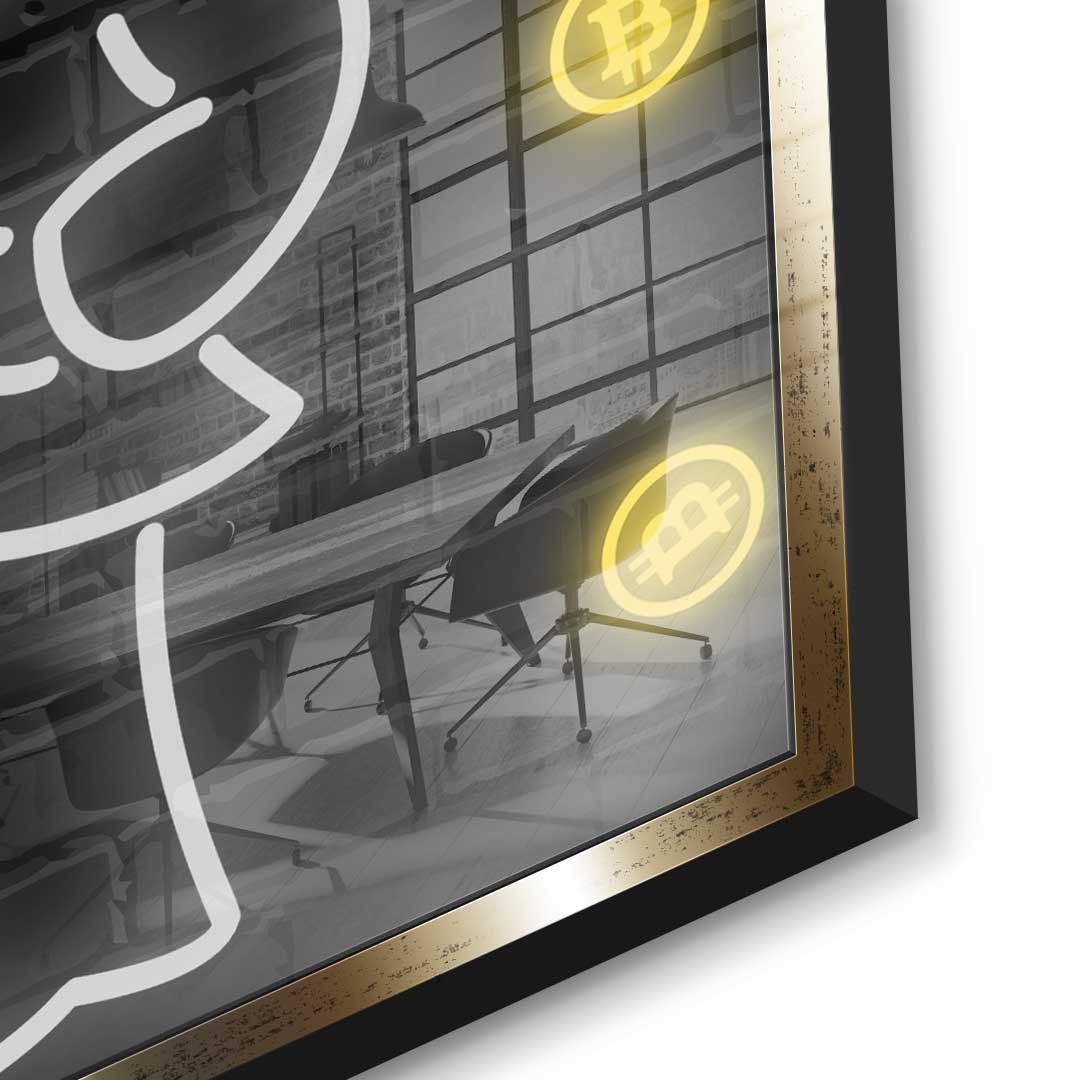 Bitcoin Rain - Acrylic glass