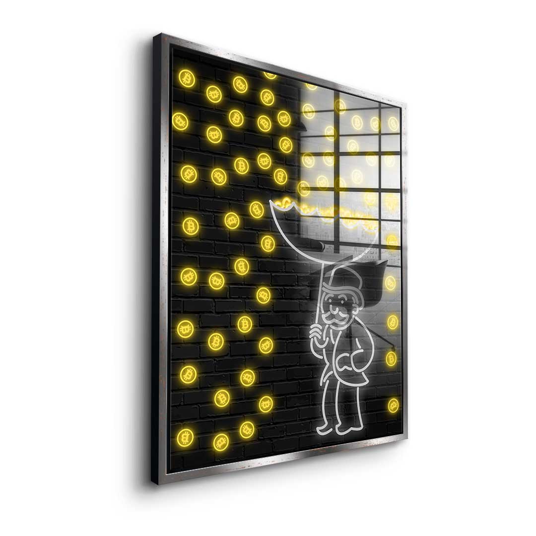 Bitcoin Rain - Acrylic glass