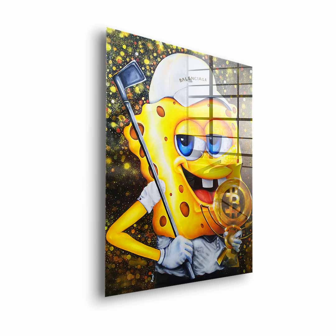 Bitcoin Golfer - Acrylglas
